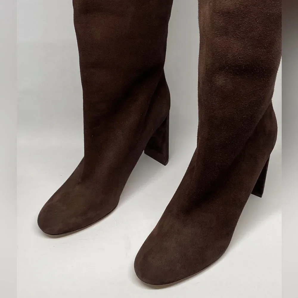 MAISON SKORPIOS Marylin Suede Over The Knee Boots size 40